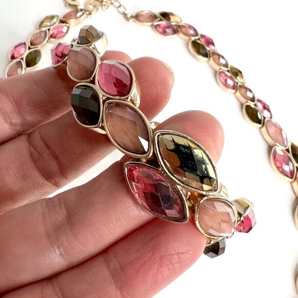 ANNE KLEIN | Jewelry Set Necklace and Bracelet Set | Rose Gold Brown - Picture 6 of 10